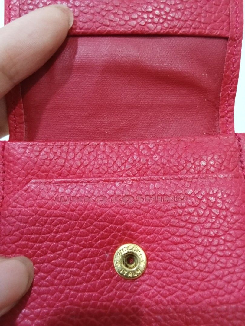 Vintage Junko Hoshino Wallet (Category: Wallets & Card holders) located in Angeles City. Submitted by micabuynsell (Listing ID 1457072645, Image 2). Description: Vintage JUNKO KOSHINO Small Wallet / Coin Purse • Made in Japan 🇯🇵 • Red • FIOCCHI ITALY snap just like luxury bags • genuine leather • Vintage (likely 1980s–1990s) • very good condition ✨ .