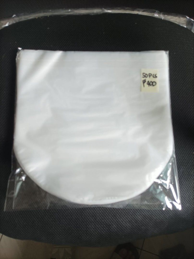 Vinyl Record Inner, Outer Sleeves & Record Mailer (Category: Vinyls) located in Manila. Submitted by nw101 (Listing ID 1457081028, Image 3). Description: 1. 12 inch Resealable Outer Sleeves ( w/ flap ) 100 pcs - P800 50 pcs - P400 2. 12 inch Inner Sleeves 100 pcs - P800 50 pcs - P400 3. 12 inch Inner Sleeves + Resealable Outer Sleeves ( COMBO ) 25 inner / 25 resealable = P400 4. 7 inch Resealable Outer Sleeves 100 pcs - P 400 50 pcs - P 200 5. 12