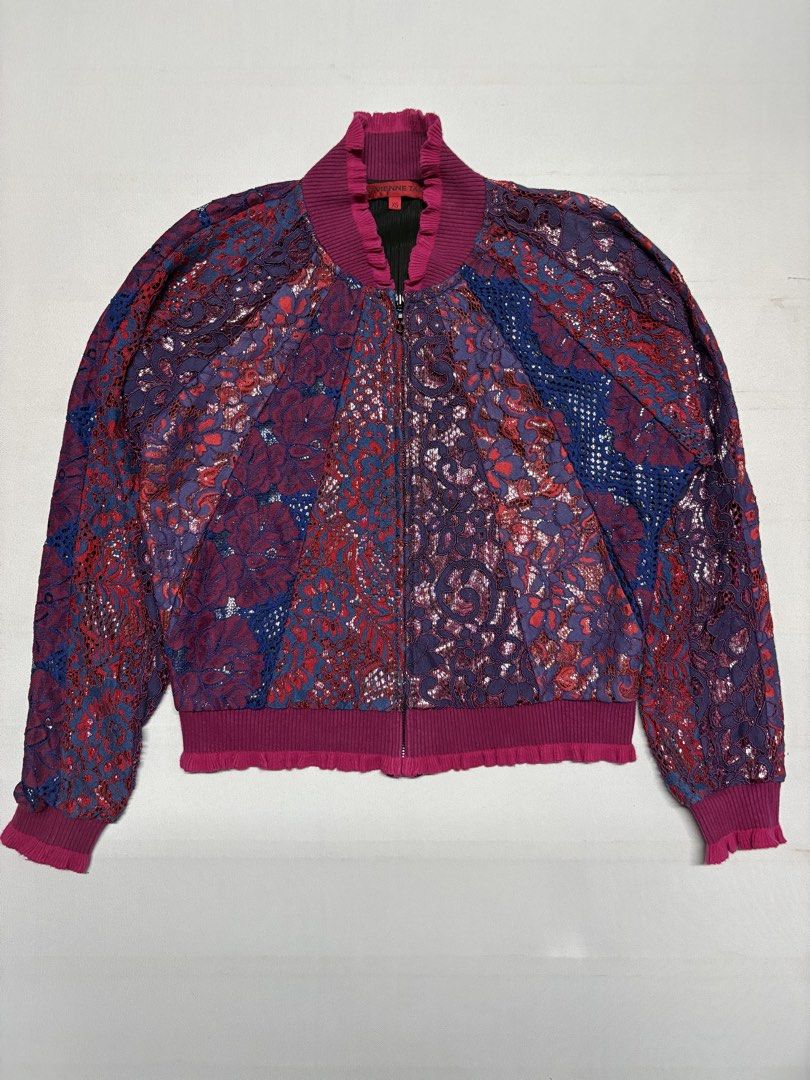 VIVIENNE TAM Double Layered Floral Jacket (Category: Coats, Jackets and Outerwear) located in Baguio. Submitted by viibodegaaa (Listing ID 1457011170, Image 1). Description: Item: VIVIENNE TAM Double Layered Floral Jacket Size: XS Width: 19’ Length: 20’ Condition: excellent - new Price: 4880.