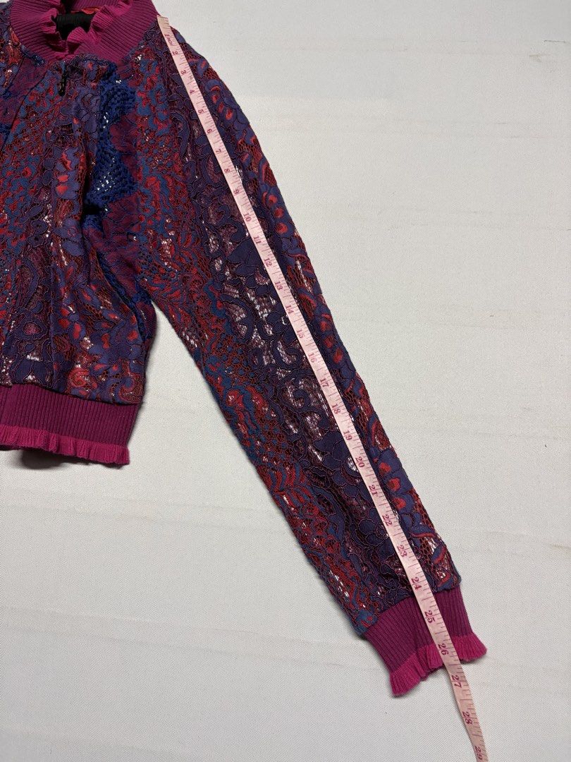 VIVIENNE TAM Double Layered Floral Jacket (Category: Coats, Jackets and Outerwear) located in Baguio. Submitted by viibodegaaa (Listing ID 1457011170, Image 3). Description: Item: VIVIENNE TAM Double Layered Floral Jacket Size: XS Width: 19’ Length: 20’ Condition: excellent - new Price: 4880.