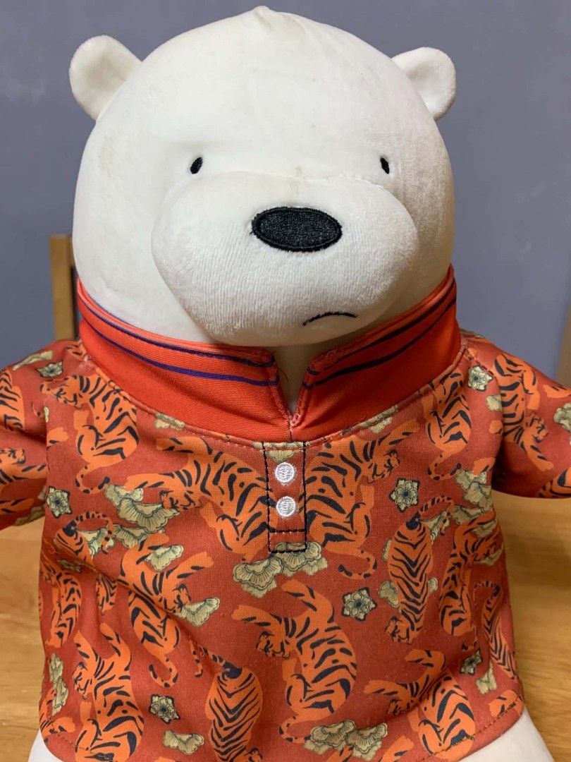 We Bare Bears Ice Bear Plush Toy (Category: Plushies & Soft Toys) located in Cainta. Submitted by akosijoan (Listing ID 1457134386, Image 2). Description: Removable shirt Needs cleaning. See posted pictures for flaws .