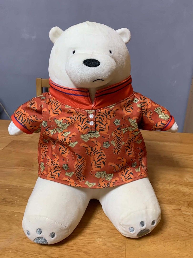 We Bare Bears Ice Bear Plush Toy (Category: Plushies & Soft Toys) located in Cainta. Submitted by akosijoan (Listing ID 1457134386, Image 1). Description: Removable shirt Needs cleaning. See posted pictures for flaws .