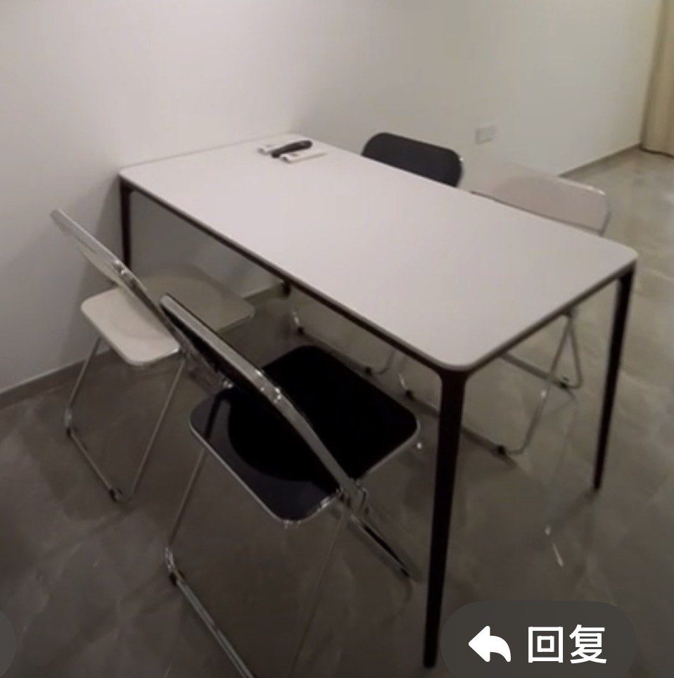 White Rectangular Dining Table only (Category: Tables & Sets) located in Singapore. Submitted by sofprincess (Listing ID 1456964313, Image 1). Description: - Simple dining table for sale - Includes 1 white rectangular table with dark legs - In good condition.