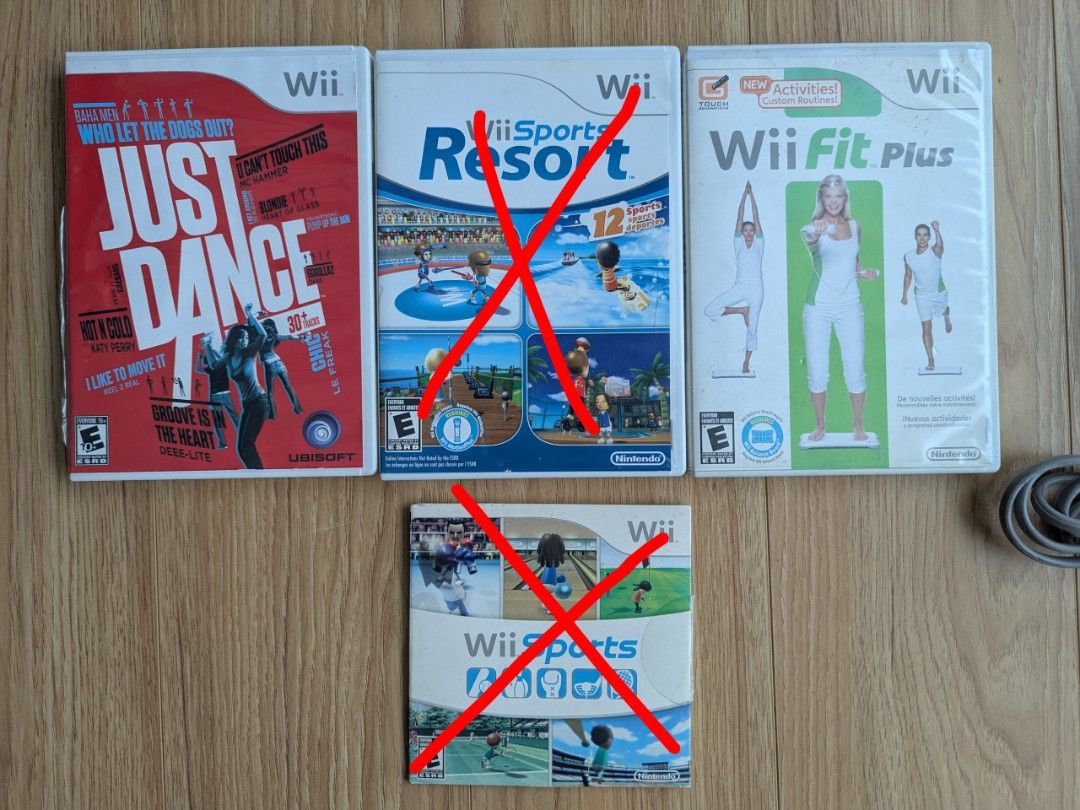 Wii Just Dance, Wii Fit Plus Games (Category: Nintendo) located in Makati City. Submitted by marielr (Listing ID 1457063643, Image 1). Description: - Bundle includes 2 Nintendo Wii games: Just Dance, Wii Sports Resort - Compatible with Nintendo Wii console. - Ideal for fun parties and active gameplay. - Great value when purchased together..