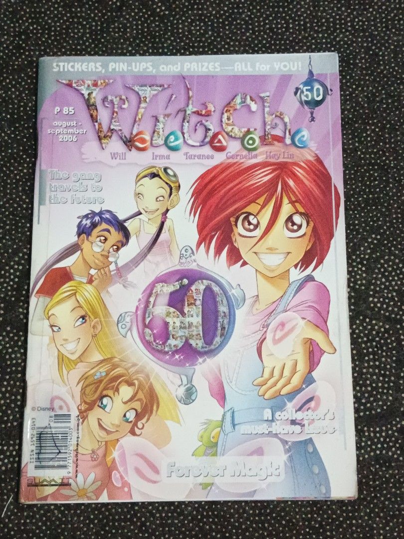W.I.T.C.H. Magazine Chapter #50 (Category: Magazines) located in Manila. Submitted by teddysdollistufss (Listing ID 1457057781, Image 2). Description: - W.I.T.C.H. Magazine Issue 50 - Release Date: August-September 2006 - Special Feature: The gang travels to the future! - Includes: Stickers, pin-ups, and prizes - Back Cover: Goldilocks DIY cake decorating advertisement - Ideal for: W.I.T.C.H. fans and collectors - Good condition, like new Kindly 