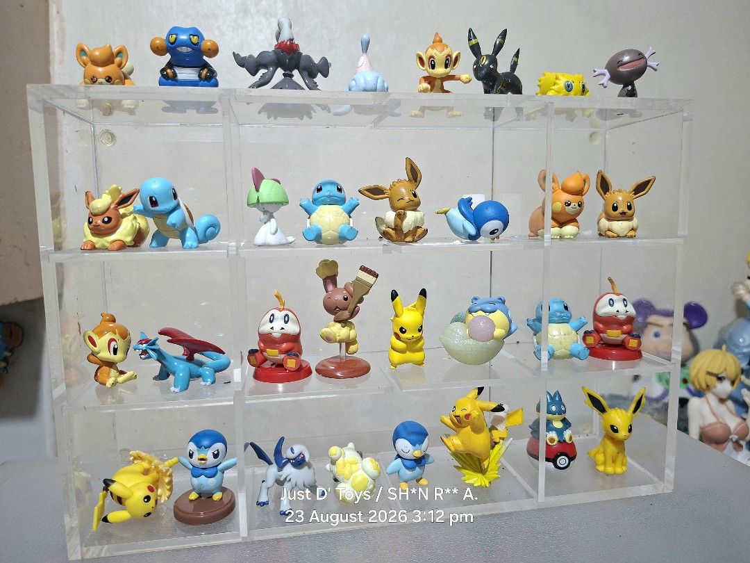 32 Pieces Assorted Pokemon Figures (Category: Figurines & Statues) located in Quezon City. Submitted by just_d_toys_quezon_city (Listing ID 1457204239, Image 1). Description: 32 Pieces Assorted Pokemon Figures Php1,800.00 or higher offer. Sama ko na lagayan pero dapat willing kayo magkano aabutin sa shipping fee. Location: Cubao, QC MOP: Gcash (Payment First Basis) MOD: J&T Express or Lalamove (shipping/ delivery fee to be shouldered by the buyer