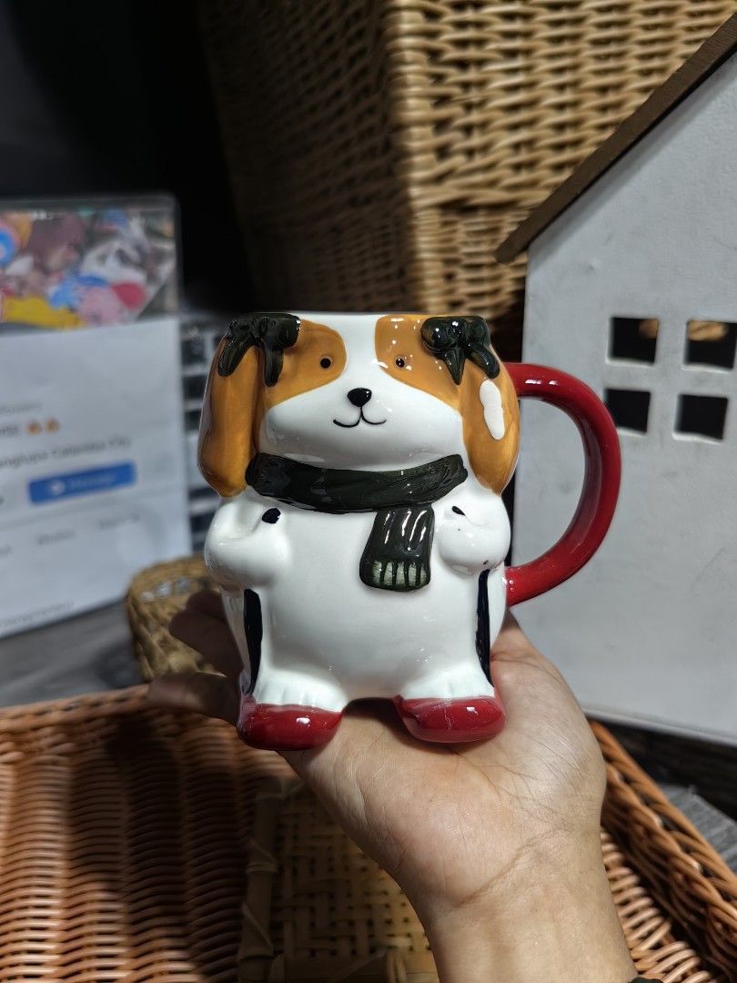 3D ceramic puppy dog mug (Category: Coffee & Tea Tableware) located in Calamba. Submitted by princesspauliney. (Listing ID 1457277902, Image 2). Description: Add 30 for box and bubble wrap Shoppee check out Jnt direct courier.