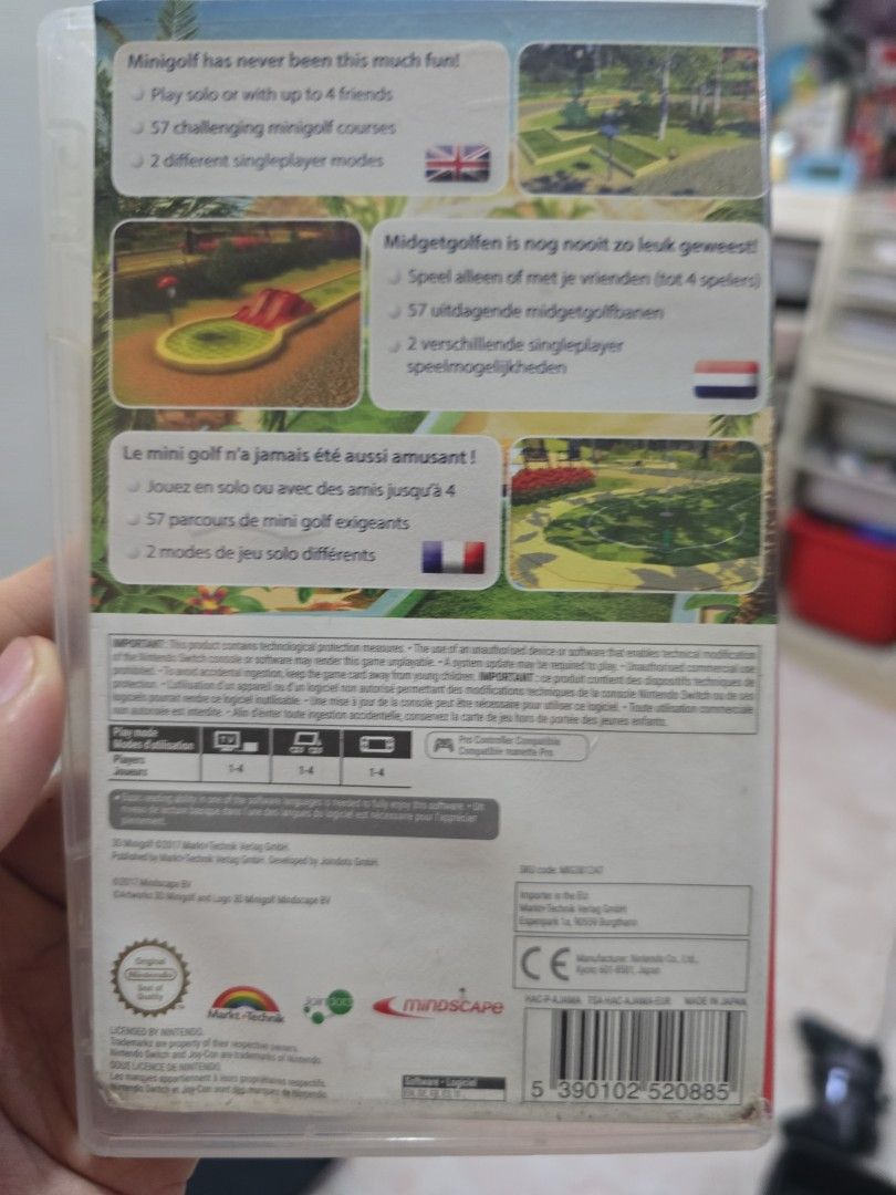 3D Golf for Nintendo Switch (Category: Nintendo) located in Taguig. Submitted by terenceongprc9238 (Listing ID 1457230019, Image 3). Description: 3D Golf for Nintendo Switch for Sale. Up to 4 local players. Case included, slightly used. No lowball offers. Can swap only with Hyrule Warriors (willing to add).