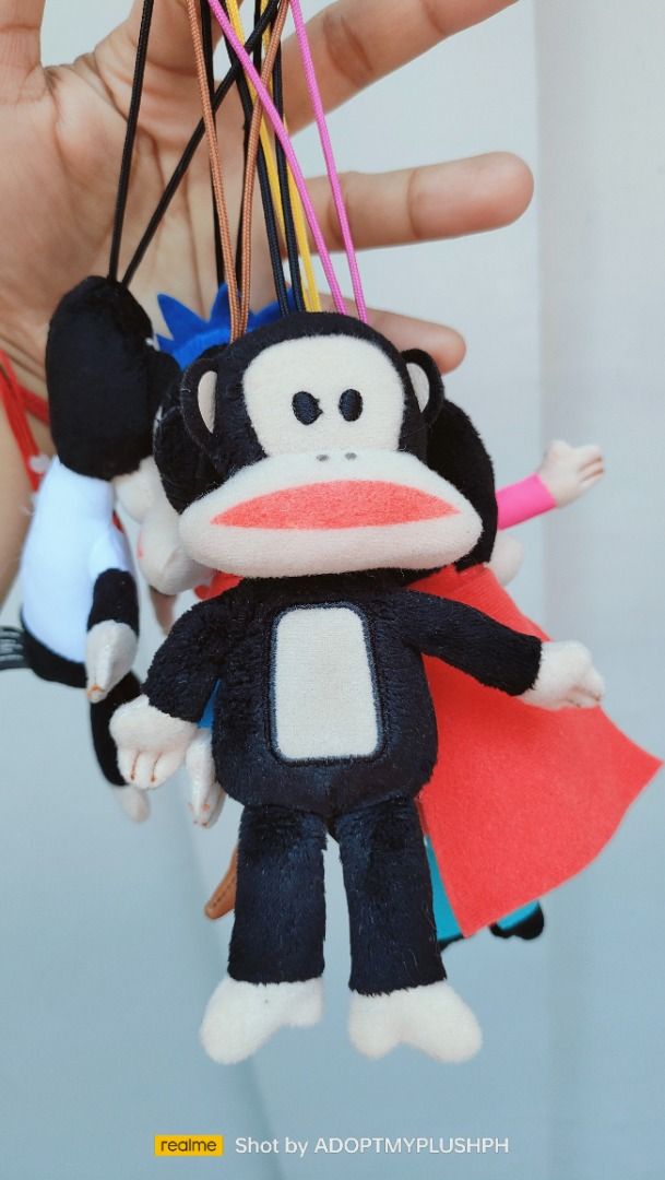7-Eleven x Paul Frank Julius the Monkey plush keychains. (Category: Plushies & Soft Toys) located in Taguig. Submitted by adopt.my.plush.ph (Listing ID 1457187235, Image 2). Description: Set of 6 for 680.00 or 140.00 each 2011 7-Eleven x Paul Frank Cosplay / Dress-Up Show promotional toys plush keychains The lineup showcases Julius the Monkey dressed up in various unique "looks": Classic Look, Superhero Look, CEO/Suit Look, Nerd Look, Cowboy Look