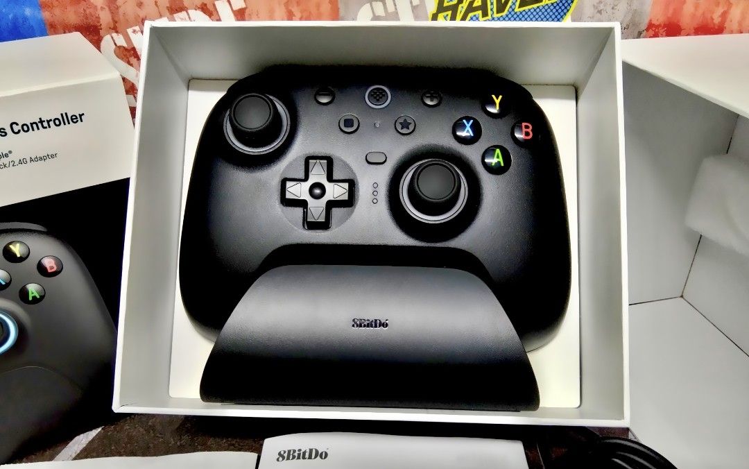 8BitDo Ultimate 2 Wireless Controller Windows Android SteamOS Apple (Category: Controllers) located in Apalit. Submitted by reworkz (Listing ID 1457264883, Image 2). Description: For Sale 8BitDo Ultimate 2 Wireless Controller OPENED ONCE ONLY TO CHECK THE UNIT Compatibility: - Windows PC - Android devices Connection: - 2.4G Wireless - Bluetooth - USB Wired Complete with original box and accessories Location: Apalit, Pampanga Shipping: Lalamove / 