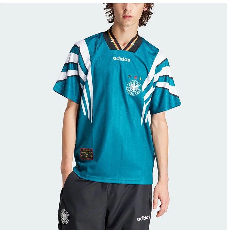 Adidas 1996 Germany Away Jersey (Category: Tshirts & Polo Shirts ) located in Bacolod City. Submitted by cdargg (Listing ID 1457292787, Image 1). Description: Adidas 1996 Germany Away Jersey Size: Large Dimension: Width - 21 Length - 29 Good as new Cut necktag Flawless.