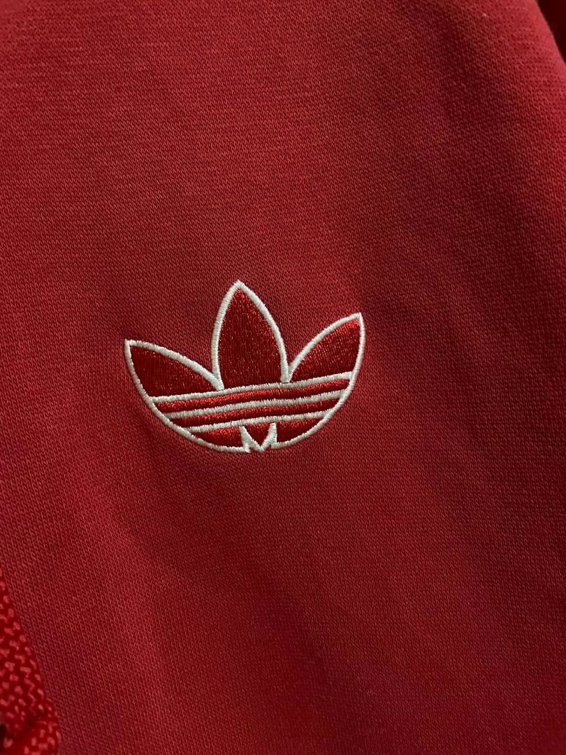 ADIDAS JACKET (VINTAGE LOGO) (Category: Hoodies) located in Caloocan City. Submitted by chapter_01 (Listing ID 1457191545, Image 2). Description: - Authentic - No issues, Slightly used only Size: Large 22 width x 28 length - Negotiable.