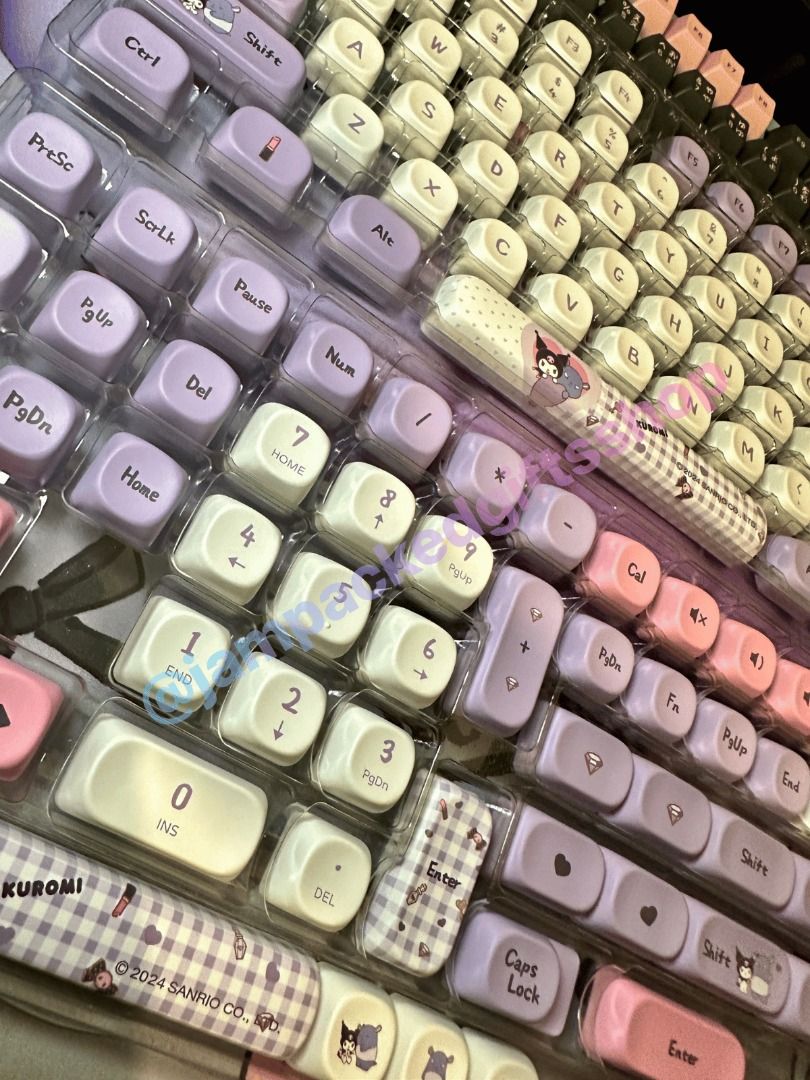 Akko × Kuromi MOA Keycap Set – 138 Keys (Category: Computer Keyboard) located in Antipolo. Submitted by jampackedgiftsshop (Listing ID 1457212133, Image 2). Description: ⌨️💜 𝐀𝐤𝐤𝐨 × 𝐊𝐮𝐫𝐨𝐦𝐢 𝐌𝐎𝐀 𝐊𝐞𝐲𝐜𝐚𝐩 𝐒𝐞𝐭 – 𝟏𝟑𝟖 𝐊𝐞𝐲𝐬 💰 ₱𝟐,𝟐𝟎𝟎 – 𝐬𝐥𝐢𝐠𝐡𝐭𝐥𝐲 𝐧𝐞𝐠𝐨𝐭𝐢𝐚𝐛𝐥𝐞 🏷️ 𝐒𝐑𝐏: ₱𝟐,𝟒𝟗𝟓 Selling my 𝐨𝐫𝐢𝐠𝐢𝐧𝐚𝐥 𝐀𝐤𝐤𝐨 × 𝐊𝐮𝐫𝐨𝐦𝐢 𝐌𝐎𝐀 𝟏𝟑𝟖-𝐤𝐞𝐲 𝐤𝐞𝐲𝐜𝐚𝐩 𝐬𝐞𝐭, purchased from 𝐃𝐚𝐭𝐚𝐁𝐥𝐢𝐭𝐳 a