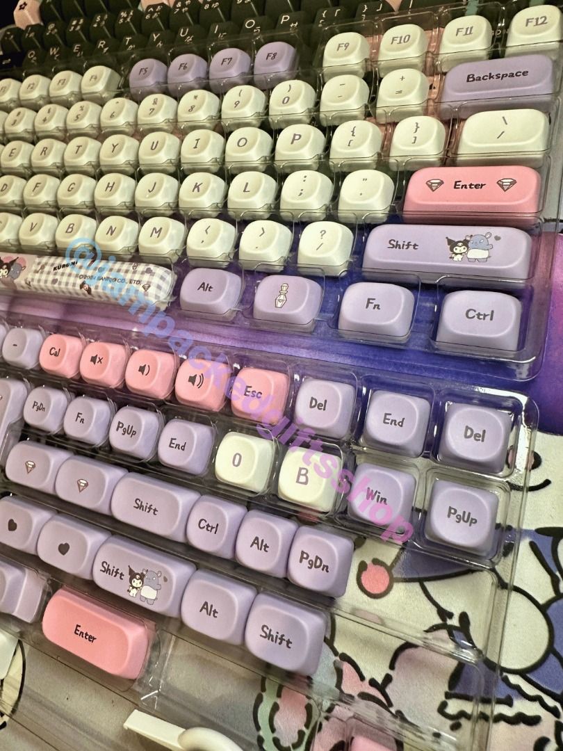 Akko × Kuromi MOA Keycap Set – 138 Keys (Category: Computer Keyboard) located in Antipolo. Submitted by jampackedgiftsshop (Listing ID 1457212133, Image 3). Description: ⌨️💜 𝐀𝐤𝐤𝐨 × 𝐊𝐮𝐫𝐨𝐦𝐢 𝐌𝐎𝐀 𝐊𝐞𝐲𝐜𝐚𝐩 𝐒𝐞𝐭 – 𝟏𝟑𝟖 𝐊𝐞𝐲𝐬 💰 ₱𝟐,𝟐𝟎𝟎 – 𝐬𝐥𝐢𝐠𝐡𝐭𝐥𝐲 𝐧𝐞𝐠𝐨𝐭𝐢𝐚𝐛𝐥𝐞 🏷️ 𝐒𝐑𝐏: ₱𝟐,𝟒𝟗𝟓 Selling my 𝐨𝐫𝐢𝐠𝐢𝐧𝐚𝐥 𝐀𝐤𝐤𝐨 × 𝐊𝐮𝐫𝐨𝐦𝐢 𝐌𝐎𝐀 𝟏𝟑𝟖-𝐤𝐞𝐲 𝐤𝐞𝐲𝐜𝐚𝐩 𝐬𝐞𝐭, purchased from 𝐃𝐚𝐭𝐚𝐁𝐥𝐢𝐭𝐳 a