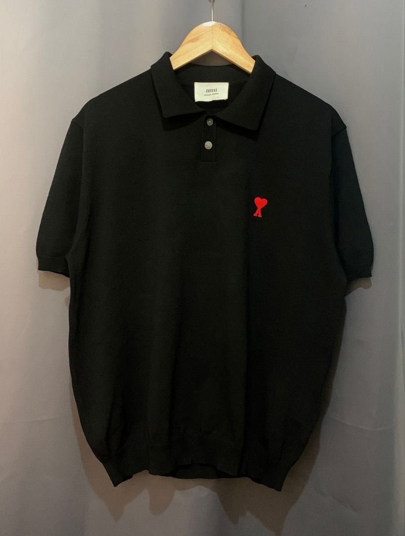 AMI Knitted Polo (Category: Tshirts & Polo Shirts ) located in Davao. Submitted by reclaimed_ph (Listing ID 1457272869, Image 1). Description: - Size XXL on tag - 23 x 26 (stretchy) - 10/10 Color rate - Excellent Condition (almost new) - No issue.