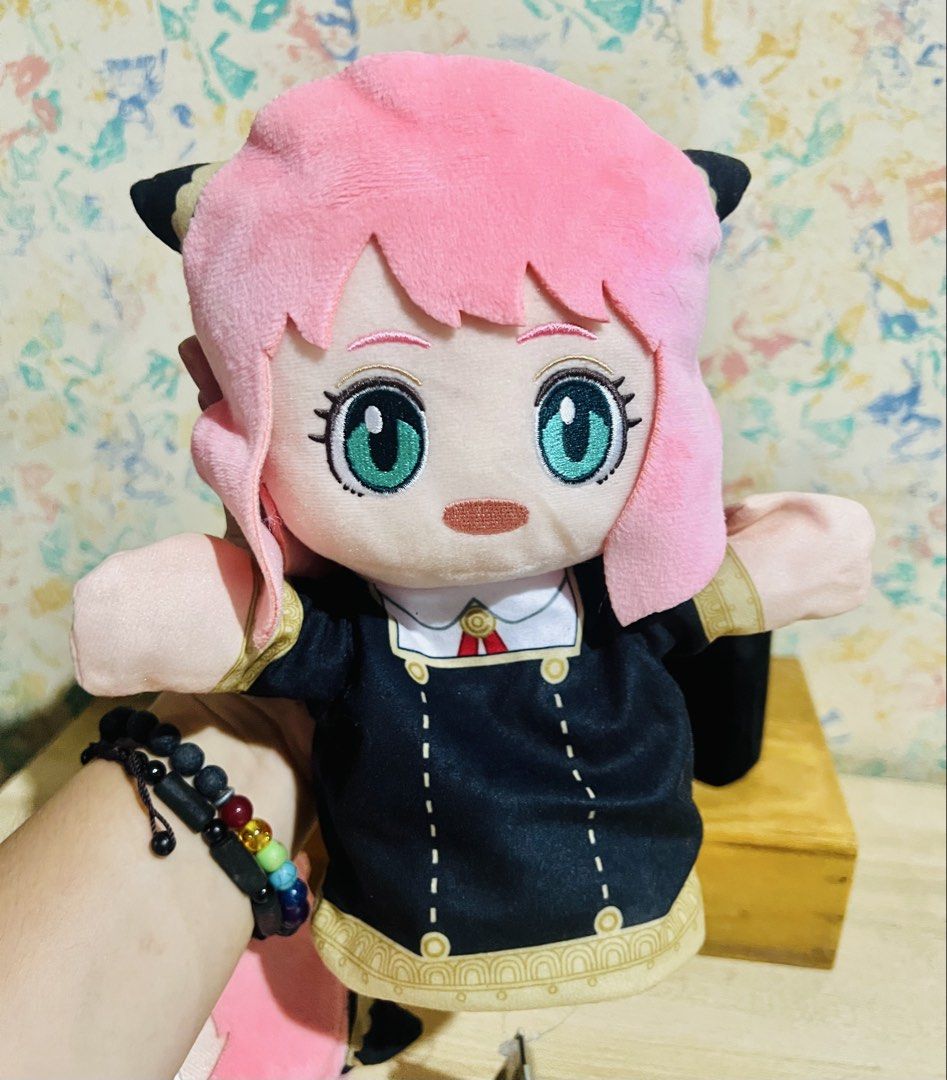 Anya Forger Plush Hand Puppets (per pc/take all) (Category: Plushies & Soft Toys) located in Taguig. Submitted by lae.onlineshop (Listing ID 1457155700, Image 3). Description: Anya Forger Plush Hand Puppets *Both with etiketa and paper tags *fuRyu Amusement Prize *THE COLOR MAY SLIGHTLY DIFFER FROM ACTUAL DUE TO LIGHTING AND/OR SCREEN RESOLUTION. Release date: DECEMBER 2023 Size: approx 25cm Issue: zero to minimal cleaning needed, AS IS OPEN FOR 