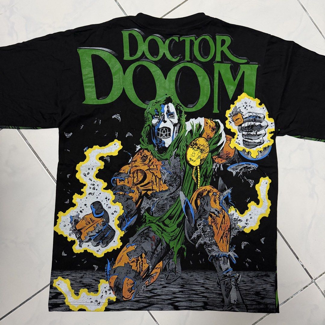 AOP Doctor Doom Shirt (Category: Tshirts & Polo Shirts ) located in Balanga. Submitted by thefabulouscatalog (Listing ID 1457142666, Image 2). Description: Crown Tag Dimes: 22.5x29 Size L No issue All items nego. Tawad lang kayo mga boss 🙏.