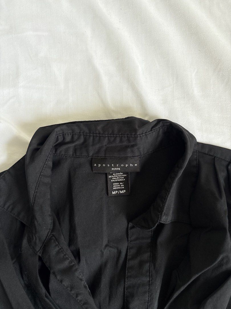 Apostrophe Black Office Top (Category: Shirts) located in Manila. Submitted by uzi911 (Listing ID 1457222821, Image 3). Description: .