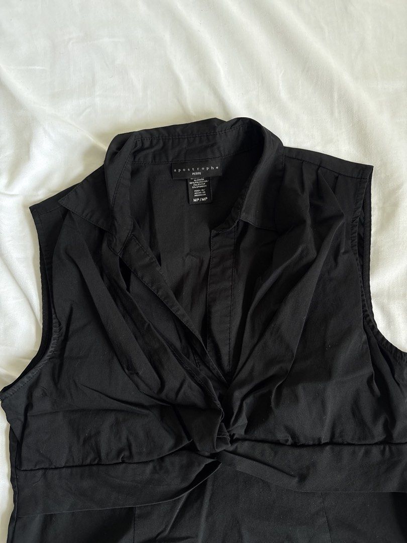 Apostrophe Black Office Top (Category: Shirts) located in Manila. Submitted by uzi911 (Listing ID 1457222821, Image 2). Description: .