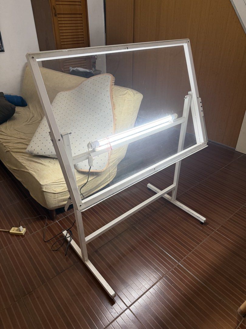 Architectural Glass Drafting Table (Category: Tables & Sets) located in Manila. Submitted by rkiyaves (Listing ID 1457274934, Image 2). Description: selling my drafting table for incoming arki students! — used it for like 2-3 months only, slight scratches — can nego the price, depends on the offer delivery method: lalamove, pick-up location: taytay, rizal .