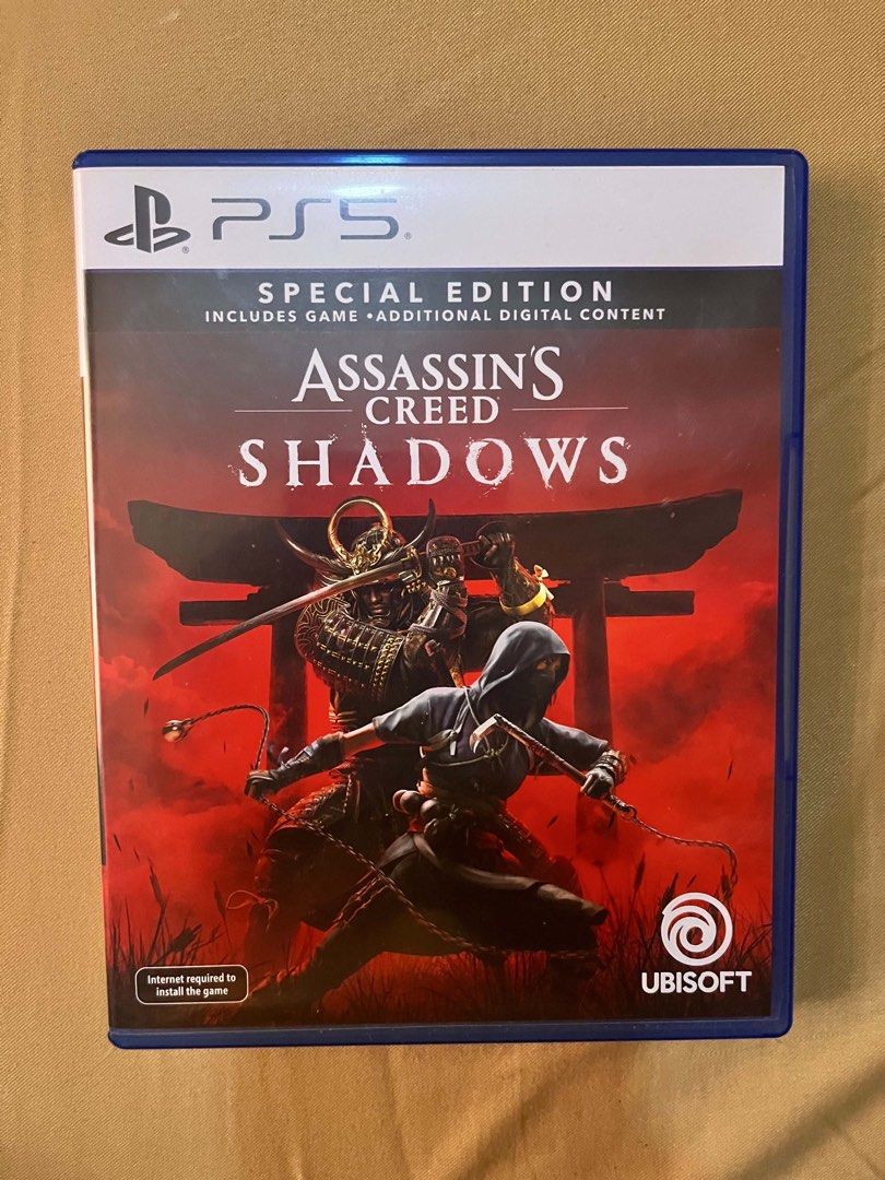Assassin's Creed Shadows Special Edition PS5 Game (Category: PlayStation) located in Valenzuela. Submitted by 18jewelann (Listing ID 1457172128, Image 1). Description: 🎮 Assassin’s Creed Shadows – PS5 Assassin’s Creed Shadows – Special Edition 💰 ₱2,100 ✨ Rarely used 💿 Disc in good condition 📦 Case included and in good condition 💳 MOP: Bank Transfer • GoTyme • MariBank • BPI 🛵 Delivery: Lalamove • Delivery fee shouldered by the buyer 📍 Loca
