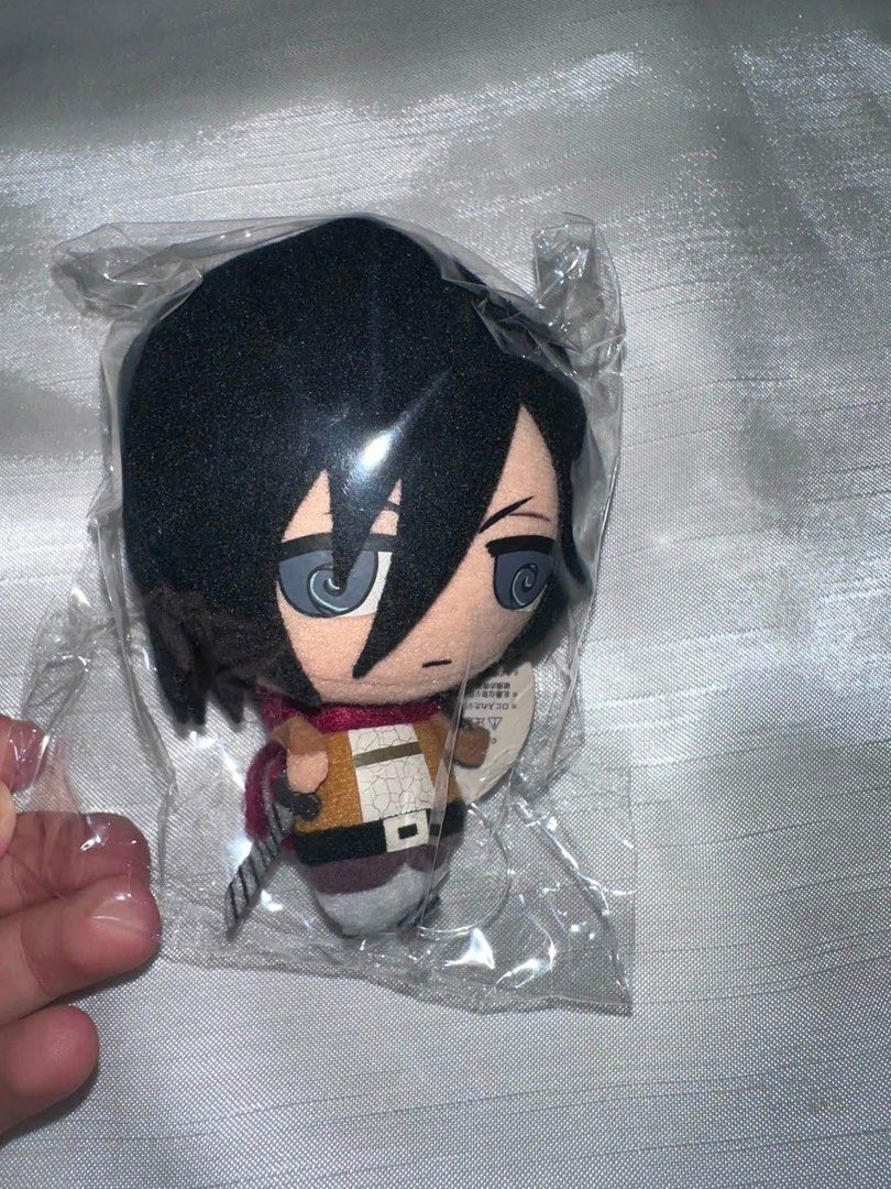 Attack on Titan Mikasa Ackerman Plush Toy (Category: Plushies & Soft Toys) located in Bulacan. Submitted by akira18 (Listing ID 1457248771, Image 1). Description: MOP: Gcash MOD: J&T/Flash Express.