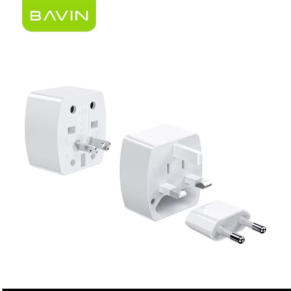 Bavin PC2103A Universal Travel Adapter EU US AU UK (Category: Cables & Adaptors) located in Manila. Submitted by iliasjen3082126 (Listing ID 1457279953, Image 1). Description: - Bavin Universal Travel Adapter, Model PC2103A - Compatible with EU, US, AU, and UK plugs - Supports 100-250V voltage and 6A current - Lightweight design: only 91 grams - Ideal for international travel - Suitable for appliances up to 2000 watts.