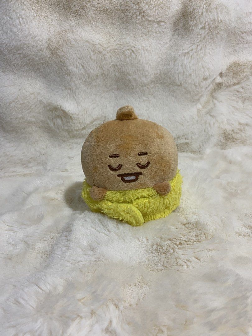 BT21 Chimmy Plush charm keychain (Category: Plushies & Soft Toys) located in Kalibo. Submitted by ollie_stuffshop (Listing ID 1457307358, Image 1). Description: Before you send your inquiries: ❗️Last Price is already posted ❗️Manage your expectations, WYSIWYG ❗️May need washing ❗️Shipping day is every Sunday - Adorable BT21 Chimmy plush toy - Comes wrapped in a cozy, fuzzy yellow blanket - Features a convenient keychain attachment - Compact and p