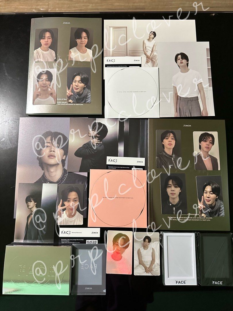 BTS Jimin FACE Album (set + weverse ver.), Hobbies & Toys, Memorabilia ...