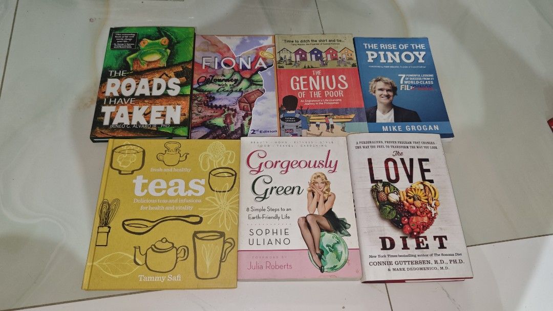 Bundle of Self-Help, Lifestyle Books (Category: Storybooks) located in Quezon City. Submitted by paogel21 (Listing ID 1457295404, Image 3). Description: - Variety book bundle: self-help, lifestyle, and fiction titles. - Perfect for expanding your reading list. - Includes some older editions. - All books are in readable condition. - Great value for a diverse collection of reads. MOP - Gcash, Maya, Maribank.