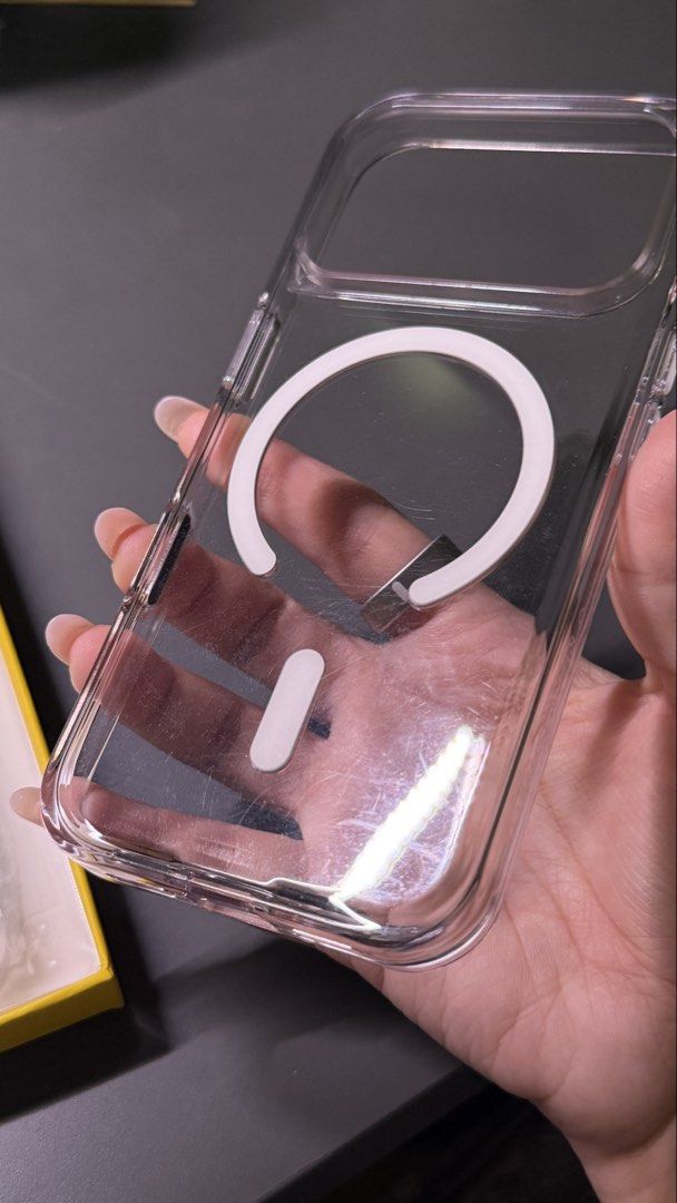 BUNDLE: Rhinoshield Clear Case for iPhone 17 Pro (not Max) , MagSafe (Category: Cases & Sleeves) located in Paranaque City. Submitted by alyssers (Listing ID 1457195963, Image 3). Description: Rhinoshield Clear Case bundle for iPhone 17 Pro (not max)! • 2 cases • plain clear doesn’t have box, previous owner threw it out. Signs of normal usage :) • Moroccan mosaic barely used, has hydrogel from previous owner. Also has receipt • previous owner of 