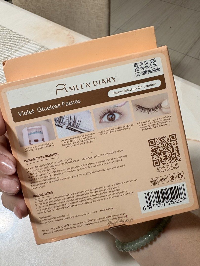 Bundle with FREEBIE - MLEN DIARY Glueless False Eyelashes & Makeup Brushes (Category: Makeup) located in San Juan City. Submitted by mightyyyyy (Listing ID 1457165421, Image 3). Description: Bundle only! - MLEN DIARY Glueless False Eyelashes - Easy press-and-go application, no glue needed! - Includes a set of soft makeup brushes - Pretty pastel gradient design for brushes FREEBIE - Glueless eyelashes cluster.