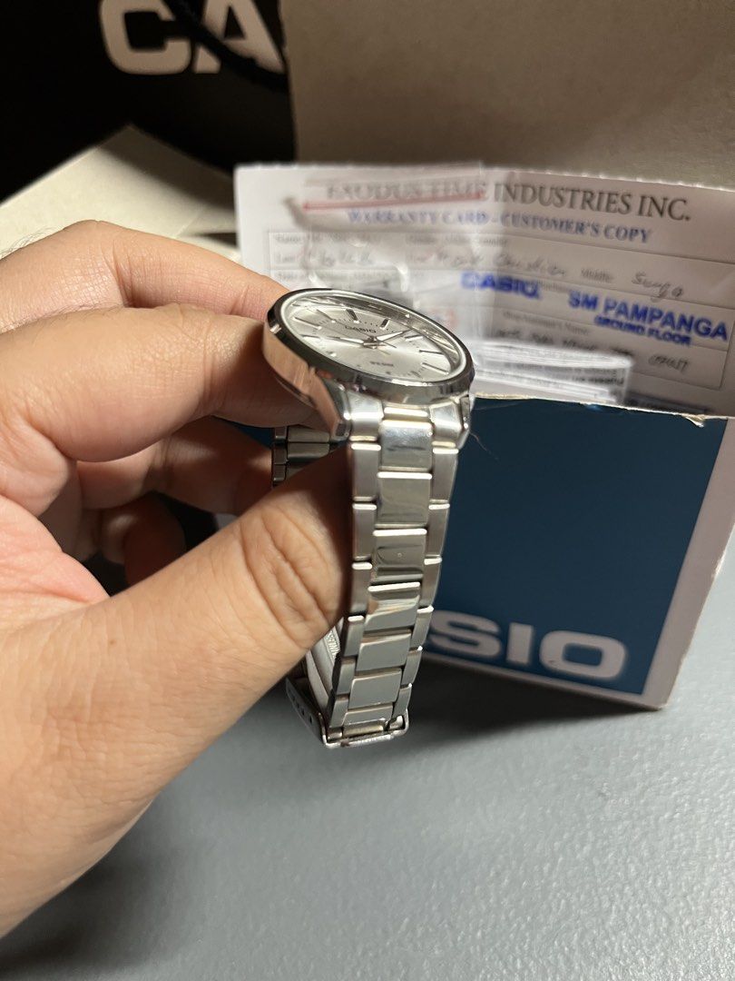 Casio LTP-1303 Silver Stainless Steel Strap Watch (Category: Women's Watches) located in Masantol. Submitted by duhitsangelene (Listing ID 1457274947, Image 3). Description: • Complete inclusions • Bought in SMP • Condition 9/10 📦 J&T (payment first) 📦 LBC (COP/COD) need downpayment of 500 .