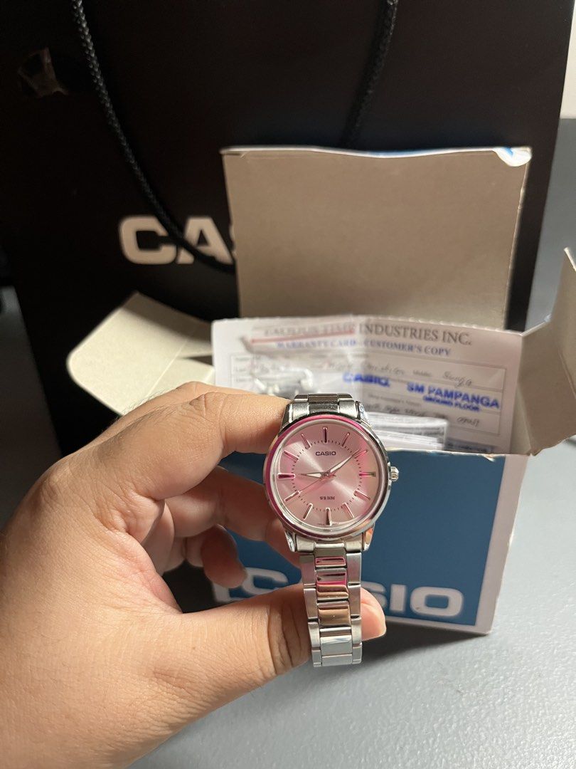 Casio LTP-1303 Silver Stainless Steel Strap Watch (Category: Women's Watches) located in Masantol. Submitted by duhitsangelene (Listing ID 1457274947, Image 2). Description: • Complete inclusions • Bought in SMP • Condition 9/10 📦 J&T (payment first) 📦 LBC (COP/COD) need downpayment of 500 .