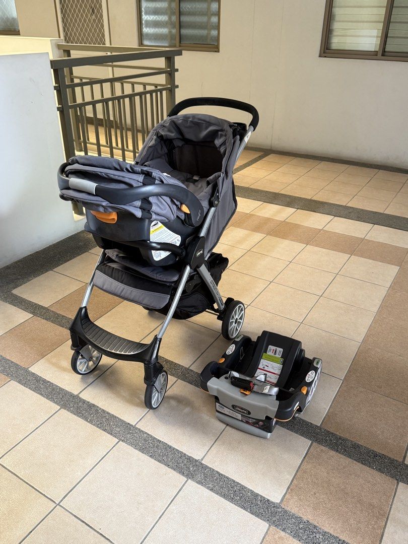 Chicco Bravo (Category: Strollers) located in Manila. Submitted by kyladcsant86672 (Listing ID 1457174694, Image 3). Description: Selling our Chicco Bravo Stroller with Car Seat for ₱8,000 🤍 ✨ Good condition ✨ Stroller + car seat included ✨ Perfect for babies and toddlers RFS: Decluttering / no longer using it. 📍Available for viewing/pickup. Serious buyers only! 😊 TAGUIG CITY.