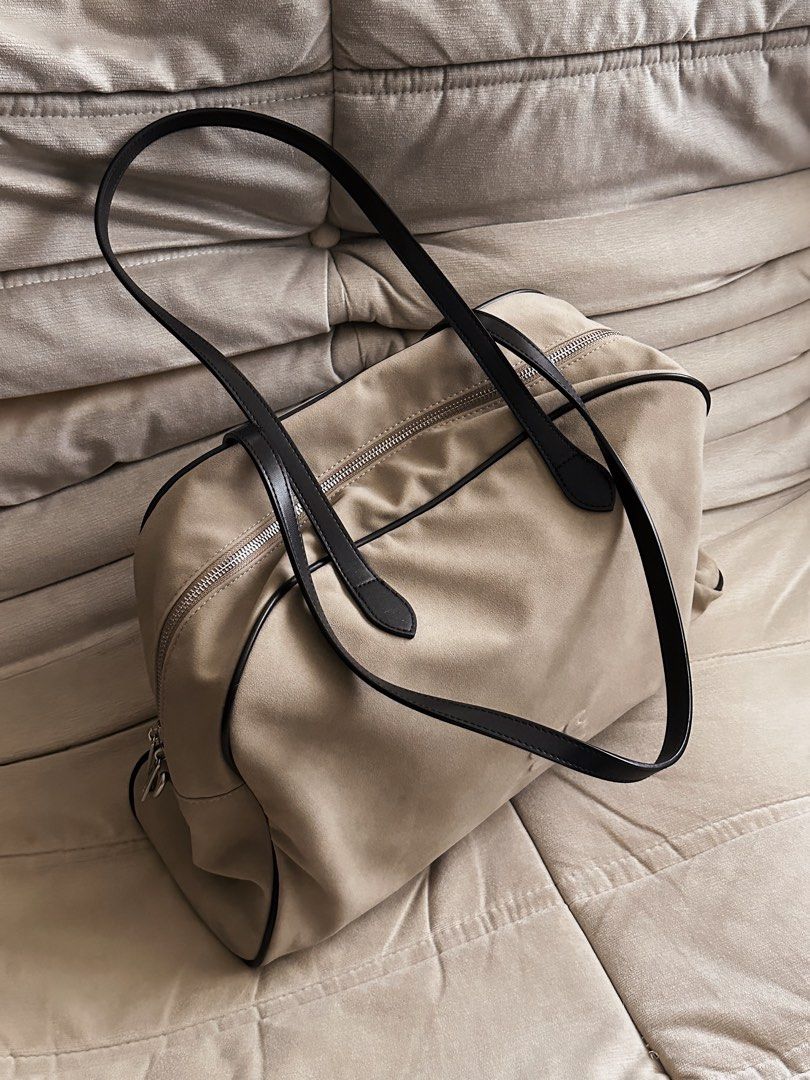 CRYING TOOL Suede Beige Bag (Category: Tote Bags) located in Manila. Submitted by mrflyboy (Listing ID 1457269850, Image 2). Description: Crying Tool Suede Beige Bag -bought this during my China trip.