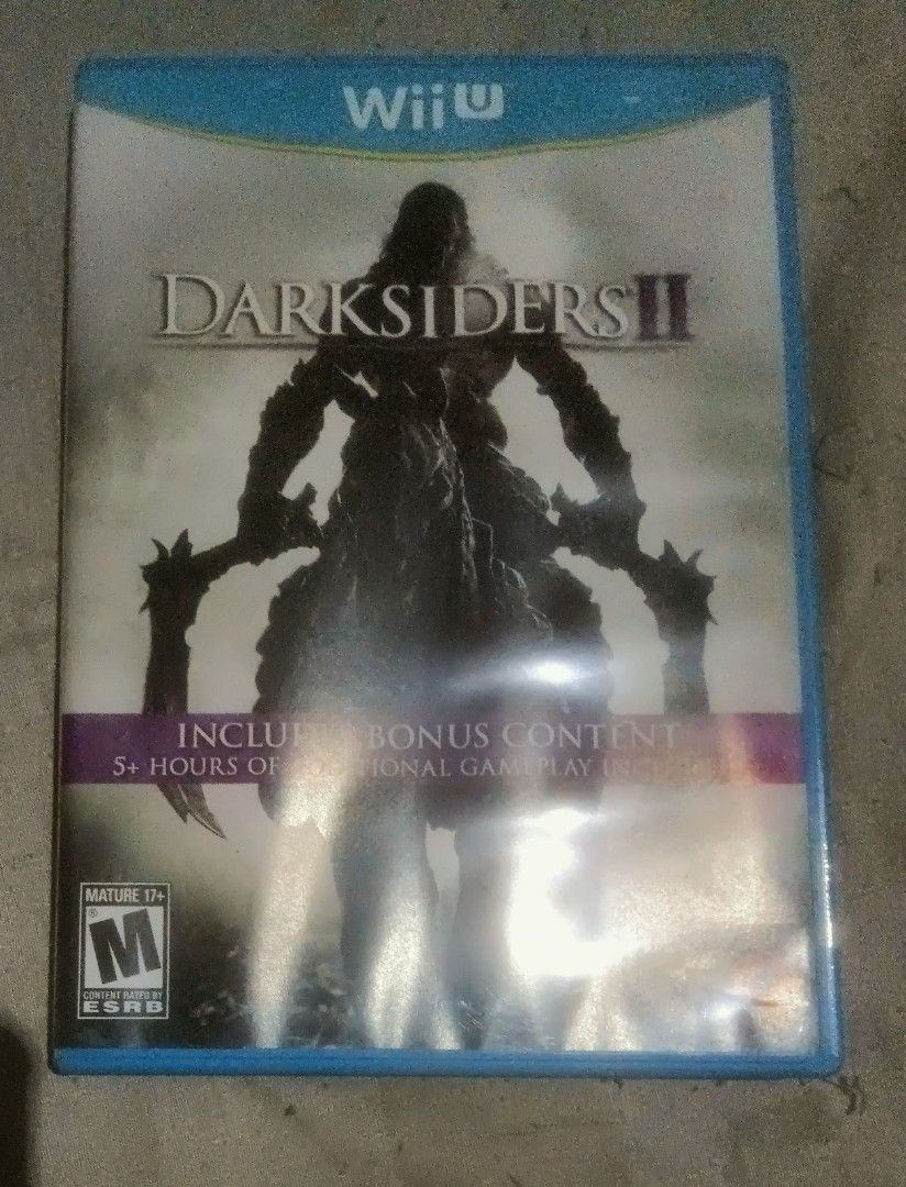 Darksiders II Wii U Game with Bonus Content (Category: Nintendo) located in Bulacan. Submitted by carou13325 (Listing ID 1457196012, Image 1). Description: - Darksiders II for Wii U - Includes bonus content with over 5 hours of additional gameplay - ESRB Rated Mature 17+ - Great action-adventure game for your collection.