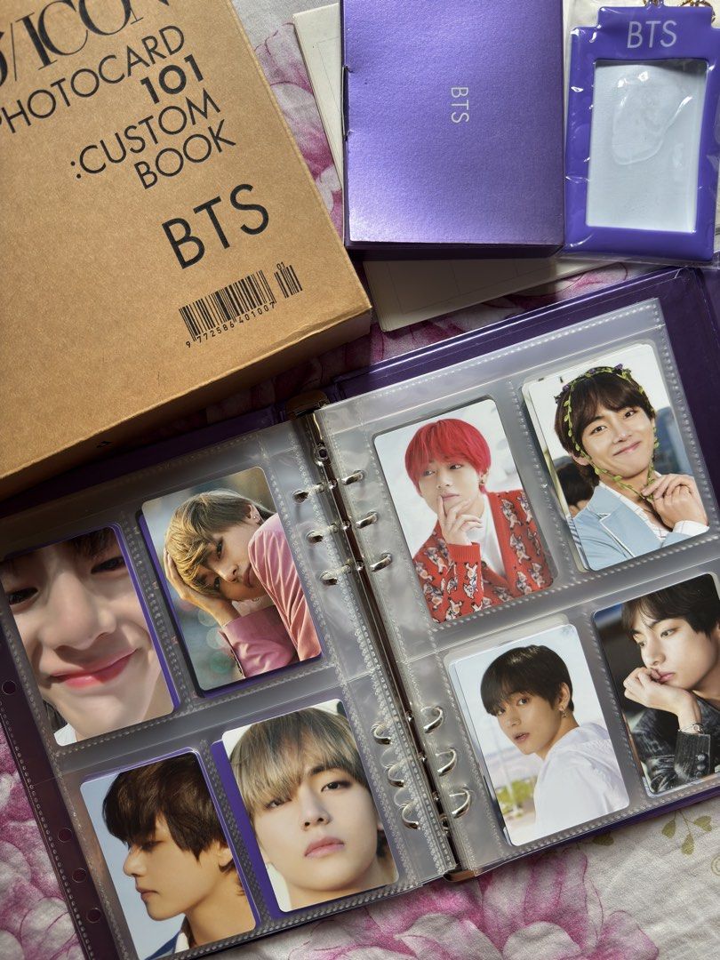 DICON BTS Photocard 101 Custom Book Binder & Photocards (Category: K-Wave Merchandise) located in Mabalacat. Submitted by reaaa.apbp (Listing ID 1457163570, Image 1). Description: - DICON Photocard 101 Custom Book for BTS - Includes binder, multiple photocards, and keyring - All items are from the official DICON photobook - there are 6 photocards no longer available, see photos with purple marks - with tete bread and mama mary taehyung - ONHAND .