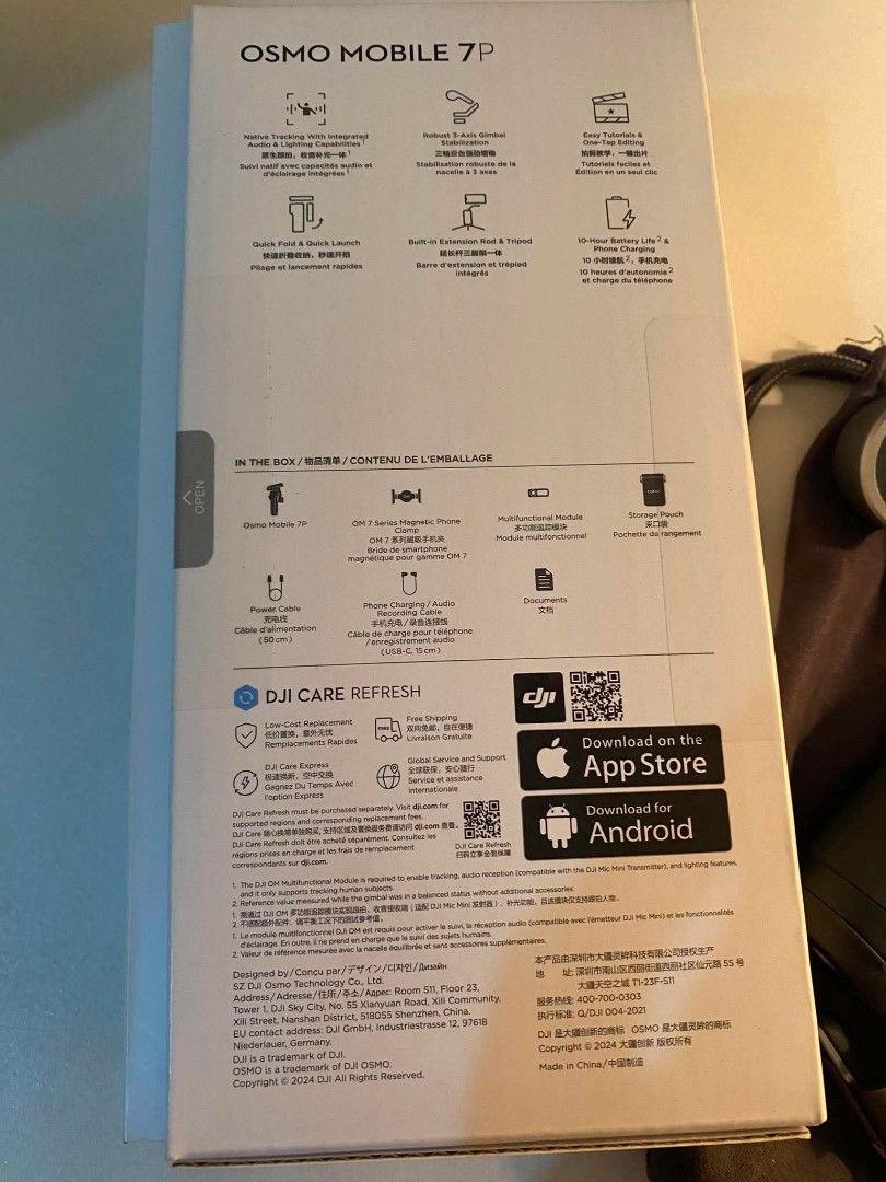 DJI osmo mobile 7p (Category: Cameras) located in Cavite. Submitted by buywhatulove (Listing ID 1457281115, Image 3). Description: used few times lang package as is sa photo.