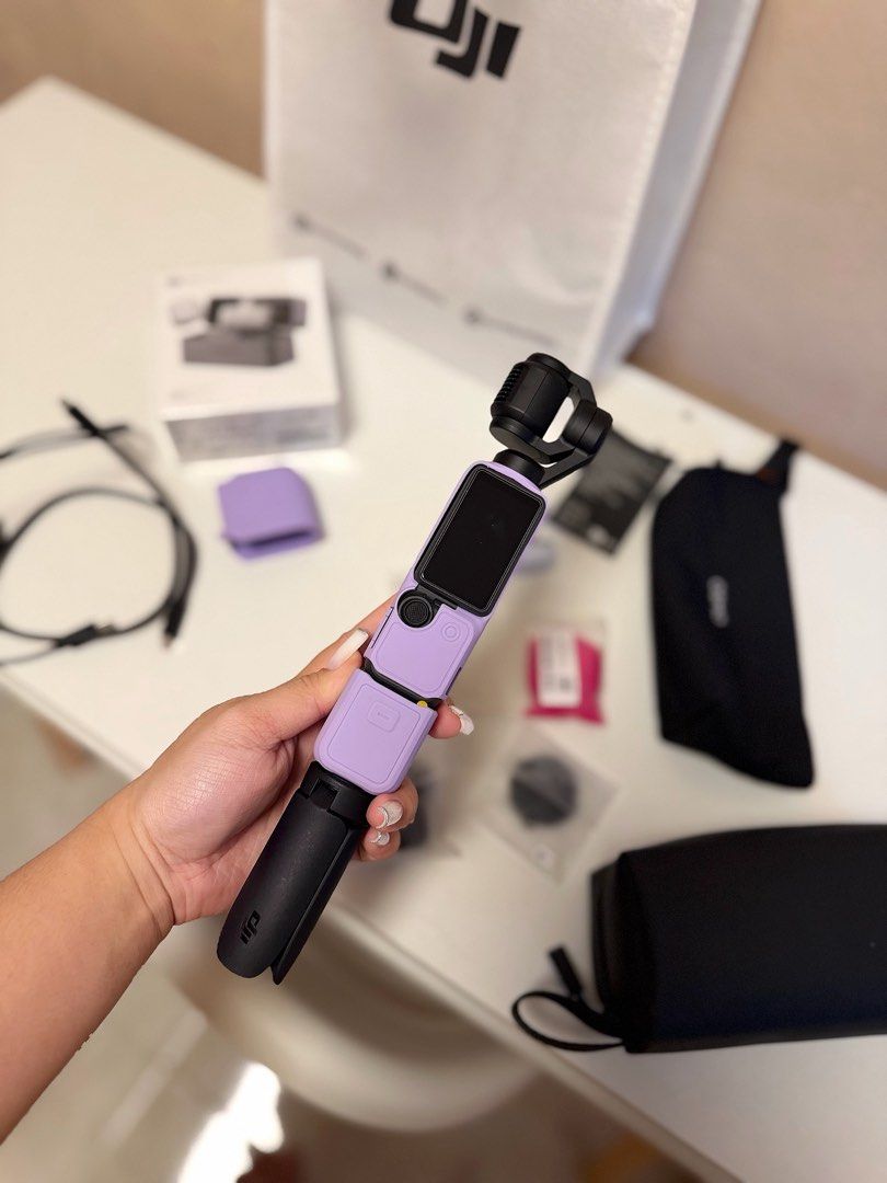 DJI Osmo Pocket 4 Creator Combo (Category: Cameras) located in Makati City. Submitted by kyrahshane (Listing ID 1457190679, Image 2). Description: * Warranty valid until July 23, 2027 * No issues / defects * Good as new * No box and receipt (natapon na po) * Missing magnetic clip for the mic — replacement is only around ₱400 on Orange App * The mic clip/accessory is still available 📍 Location / Meetup: BGC .