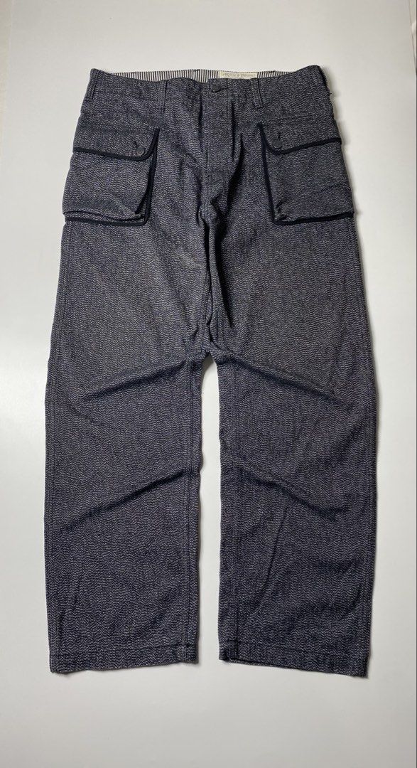 DOUBLE RL SALT & PEPPER USMC P44 MONKEY PANTS RRL (Category: Jeans) located in Balanga. Submitted by faded_garmz (Listing ID 1457213902, Image 2). Description: DOUBLE RL SALT & PEPPER USMC P44 MONKEY PANTS RRL The Double RL Salt & Pepper USMC P44 Monkey Pants by RRL Ralph Lauren are a high-quality reproduction of the iconic 1940s World War II U.S. Marine Corps combat utility trousers. They are crafted from a durable, heavily textured salt-and-pep