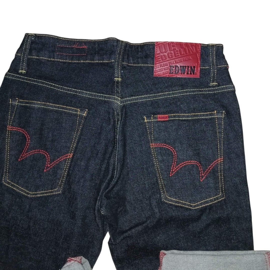 EDWIN SELVEDGE PANTS (Category: Jeans) located in Legazpi City. Submitted by the_rags_selextors (Listing ID 1457215560, Image 2). Description: EDWIN SELVEDGE PANTS AS NEW CONDITION SIZE 27 - 28 LENGTH; 36 LEG OPENING ; 7 NO ISSUE.