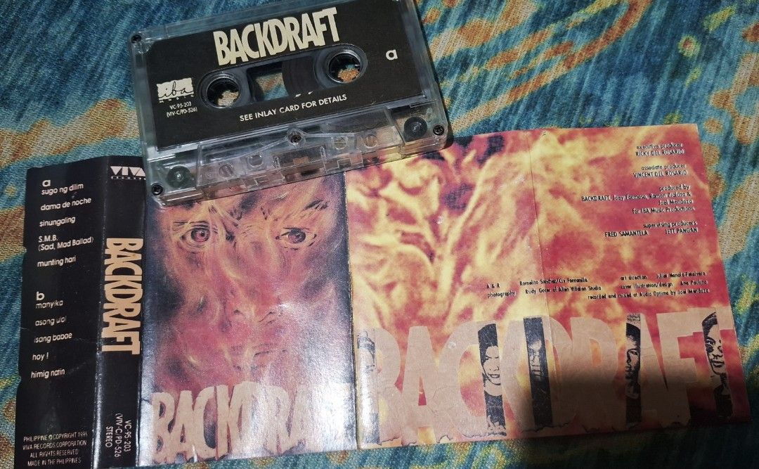 For Sale Backdraft Casette Tape (Category: Music Accessories) located in Paranaque City. Submitted by mharski-0130 (Listing ID 1457234341, Image 3). Description: Backdraft ST Mint Condition -P600 -Excellent to NM condition - No molds - Fully tested and play well on both sides - Parañaque City ‎Lalamove, J&T ‎Gcash, Thank you.