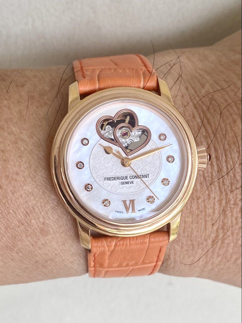 Frederique Constant Ladies Automatic Double Heart Beat (Category: Luxury Watches) located in Meycauayan. Submitted by kn_timepiece (Listing ID 1457146628, Image 2). Description: 🔥🔥 Low Price Deal 🔥🔥 Frederique Constant Ladies Automatic Double Heart Beat 𝙏𝙝𝙞𝙨 𝙞𝙨 𝙖 𝙨𝙥𝙚𝙘𝙞𝙖𝙡 𝙚𝙙𝙞𝙩𝙞𝙤𝙣 𝙬𝙖𝙩𝙘𝙝 𝙘𝙧𝙚𝙖𝙩𝙚𝙙 𝙞𝙣 𝙥𝙖𝙧𝙩𝙣𝙚𝙧𝙨𝙝𝙞𝙥 𝙬𝙞𝙩𝙝 𝙩𝙝𝙚 𝙒𝙤𝙧𝙡𝙙 𝙃𝙚𝙖𝙧𝙩 𝙁𝙚𝙙𝙚𝙧𝙖𝙩𝙞𝙤𝙣 𝙩𝙤 𝙨𝙪𝙥𝙥𝙤𝙧𝙩 𝙜𝙡𝙤𝙗𝙖𝙡