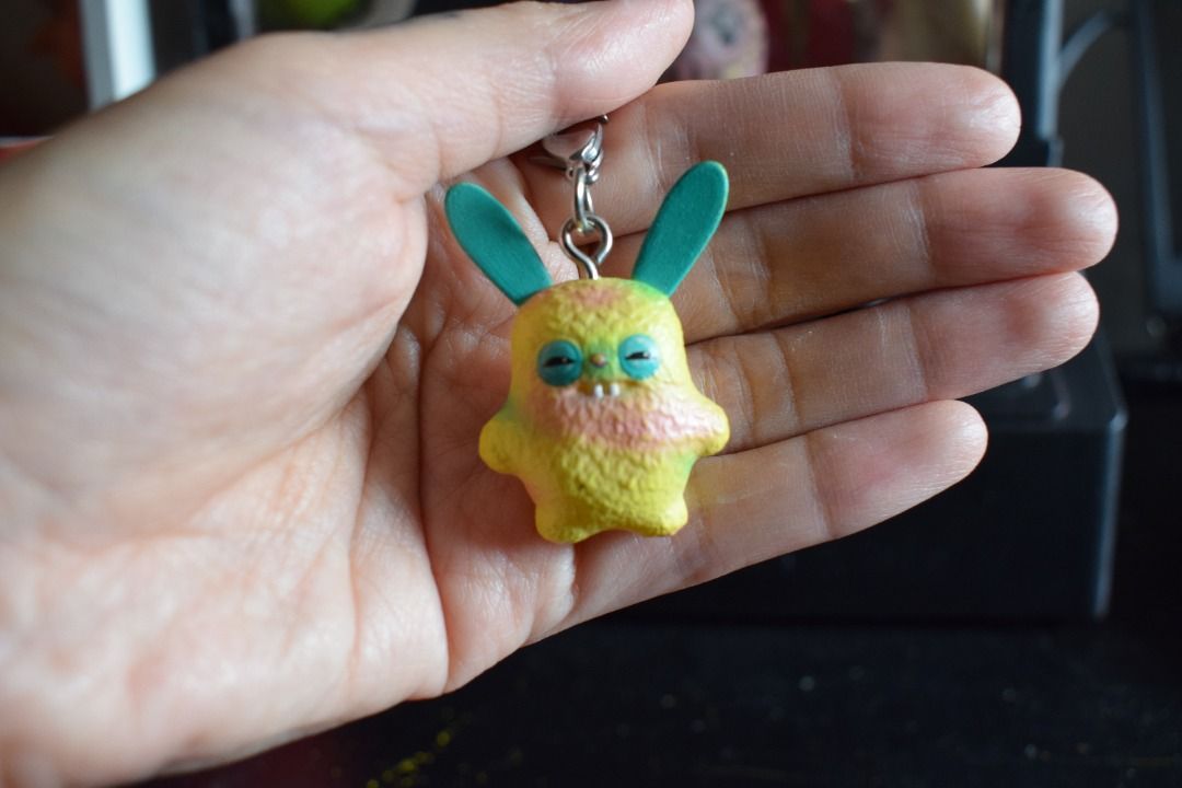 Fuggler Yellow Monster Bunny Keychain/Zipper pull (Category: Character Goods) located in Caloocan City. Submitted by lunastreasure (Listing ID 1457169242, Image 1). Description: - super cute in actual.