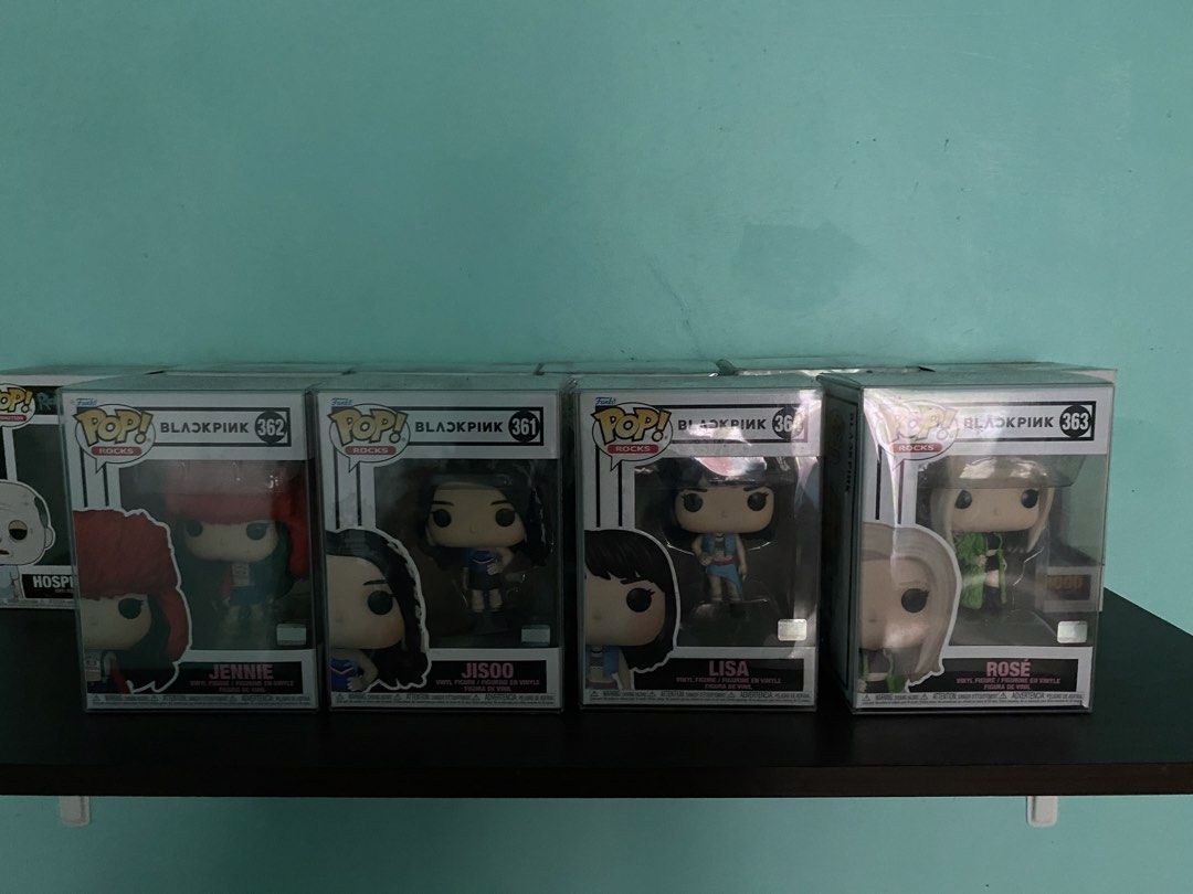 Funko pop (Assorted) (Category: Designer & Blind Box Toys) located in Rizal. Submitted by keyjaygee (Listing ID 1457145660, Image 2). Description: FUNKO POP FOR SALE! Blackpink (set) - 1,800 Blackpink (each) - 500 Rick and morty - 400 Captain Marvel (with protective case) - 550 Disney 100 (with protective case)- 450 Lakers (with protective case) - 600 The Hunchback Notre Dame - 400.