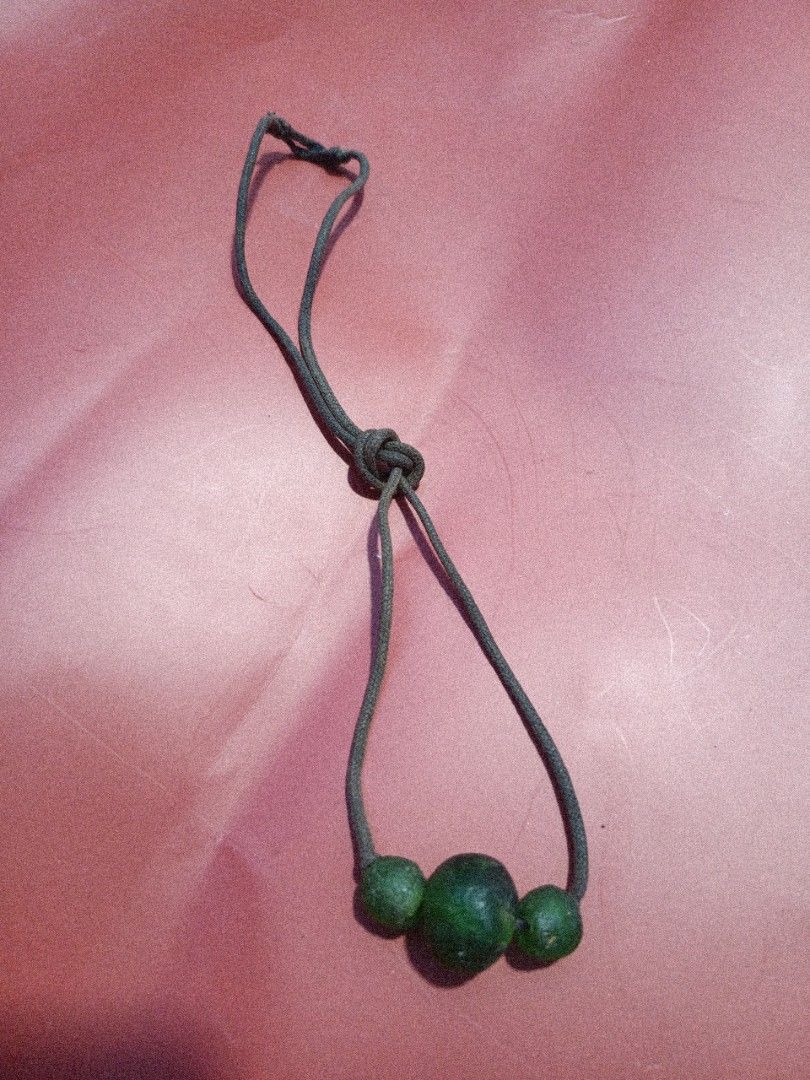Green Beaded Necklace with Adjustable Cord (Category: Necklaces) located in Quezon City. Submitted by catsdeclutter (Listing ID 1457312900, Image 1). Description: free with any purchase .
