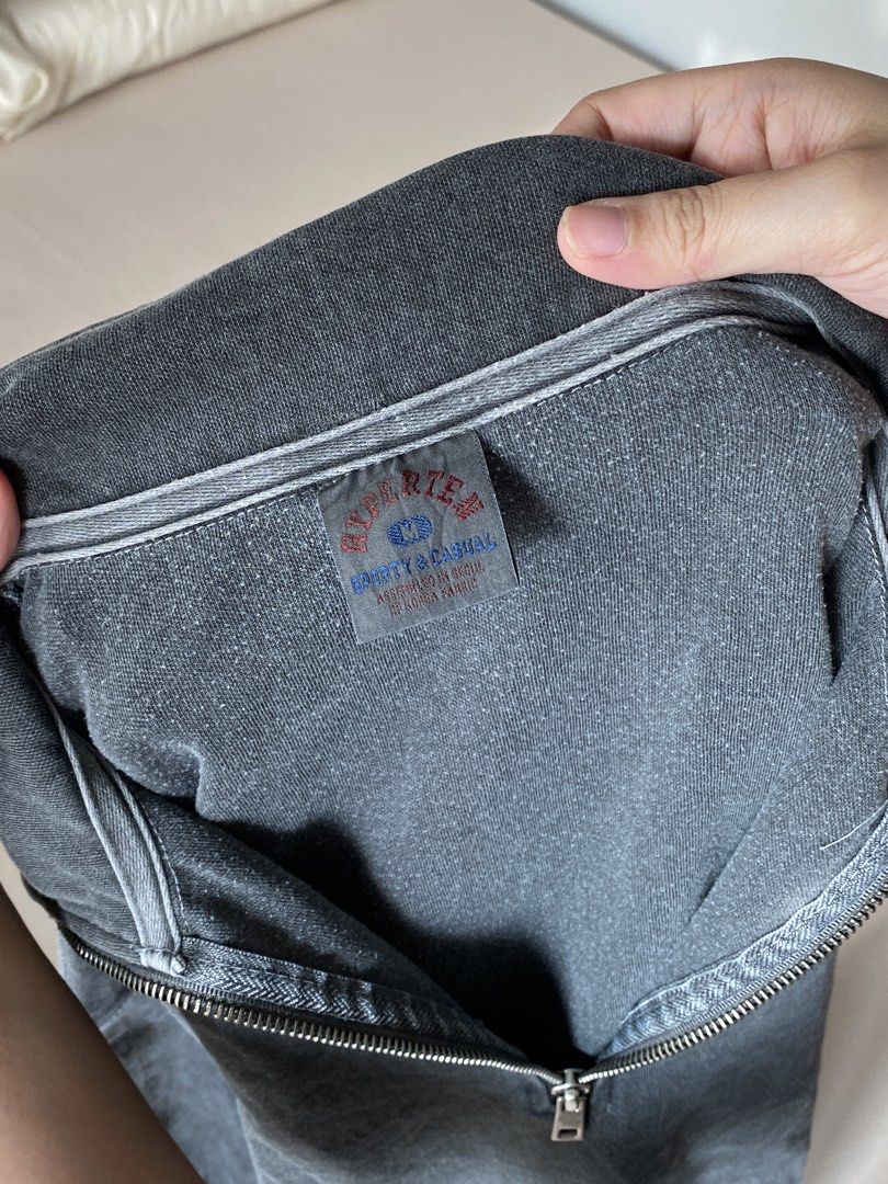 Grey Wash Quarter Zip Sweatshirt (Category: Coats, Jackets and Outerwear) located in Makati City. Submitted by dcltering_unicorn (Listing ID 1457320656, Image 3). Description: ♡ 𝙖𝙗𝙤𝙪𝙩 𝙩𝙝𝙚 𝙞𝙩𝙚𝙢 ♡ ✿ brand: Hyperien ✿ size: M (length: 27 in ; width: 26 in) ✿ color: grey wash, faded look ✿ style: quarter zip sweatshirt ✿ super cozy, oversized piece great for layering or wearing solo ✿ rfs: decluttering, too many sweaters ♡ 𝙥𝙖𝙮𝙢𝙚𝙣𝙩 