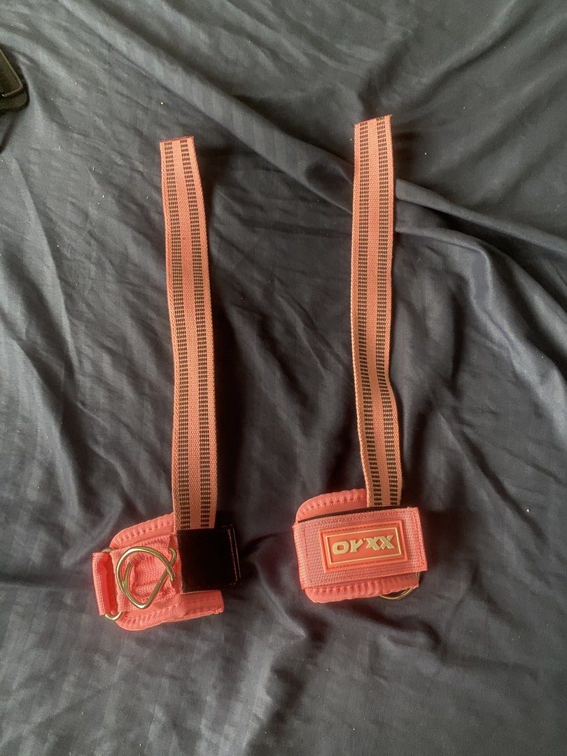 GYM ACCESSORIES TAKE ALL (Category: Weights & Dumbbells) located in Manila. Submitted by biagconginan.999 (Listing ID 1457160651, Image 1). Description: -1x pair HC Cuff Straps -1x pair XXAO cuff straps -1x WeightLifting Dip Belt.