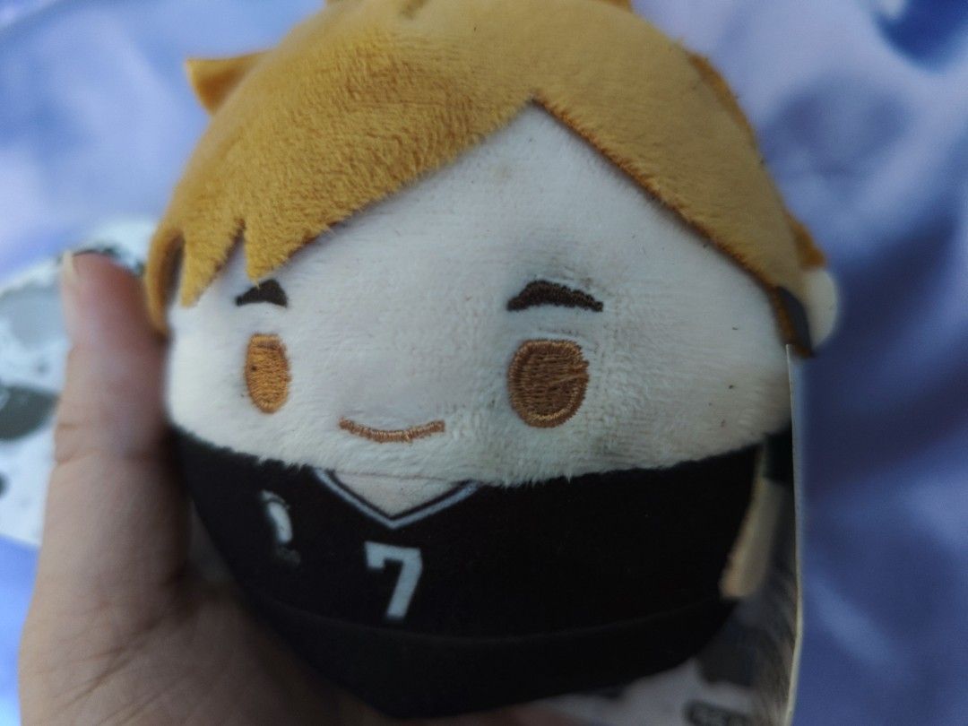 Haikyuu Atsumu Miya plush (Category: Plushies & Soft Toys) located in Manila. Submitted by liminalgirl (Listing ID 1457173123, Image 3). Description: -Atsumu Miya plush from Haikyuu Fuwakororin merch line -Authentic plushie -No paper tag but comes with this little pamphlet -Minor defect: has a bit of black smudge on his eye. Probably from being decked in the face by his twin brother but who's to say..